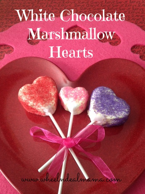 White Chocolate Marshmallow Hearts