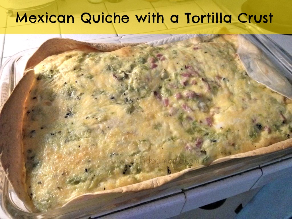 Mexican Quiche with a Tortilla Crust