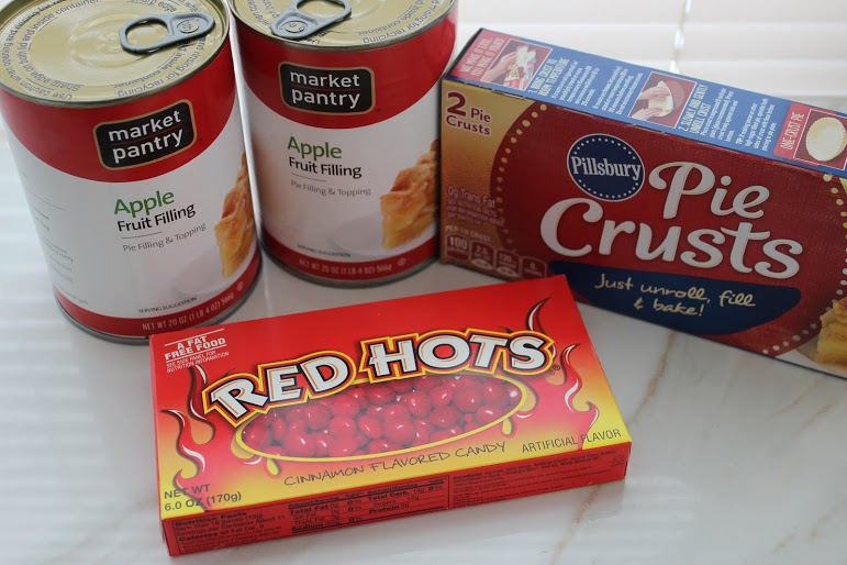 Red Hot Candy Apple Pie Ingredients
