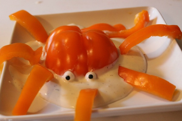 Mermaid Snacks: Octopus Veggie Snacks + Dip
