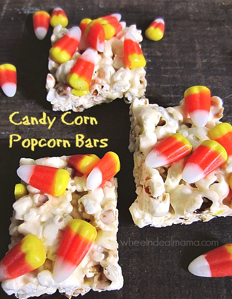 Candy Corn Popcorn Bars