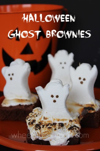 Halloween Ghost Brownies
