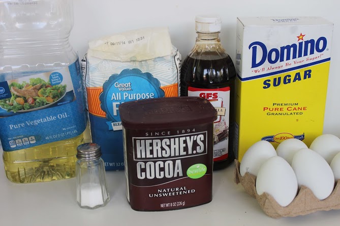 ingredients for ghost brownies
