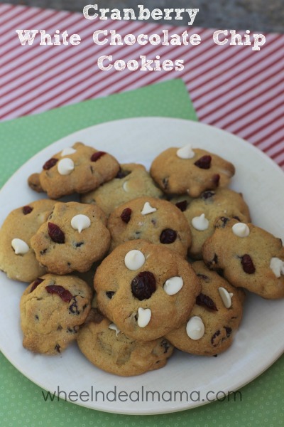 white choc cranberry cookies