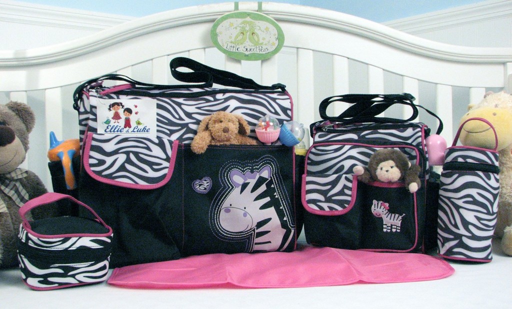 allcamp zebra diaper bag