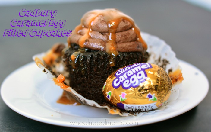 Cadbury Caramel Egg Filled Cupcakes