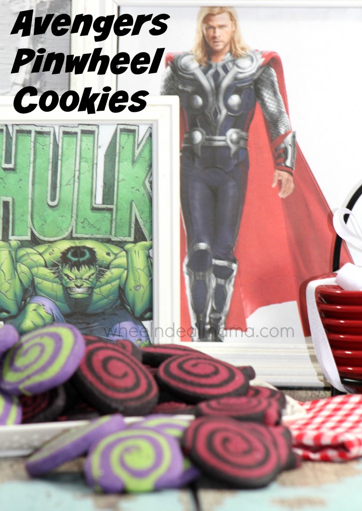 Avengers Pinwheel Cookies