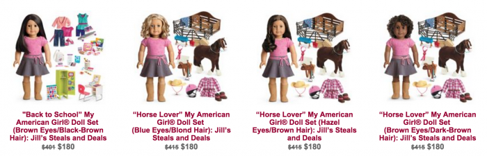 today show american girl doll sale
