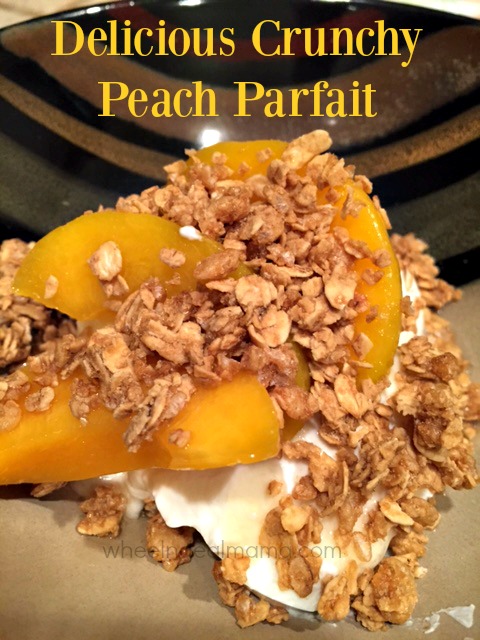 Delicious Crunchy Peach Parfait