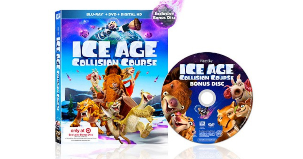 Ice Age Collision Course Blu Ray Dvd Digital Hd Bonus Disc