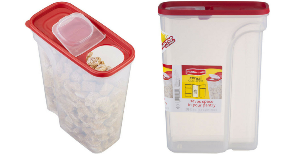 Rubbermaid Cereal Container 3.91 (Reg. 10.89) Wheel N Deal Mama