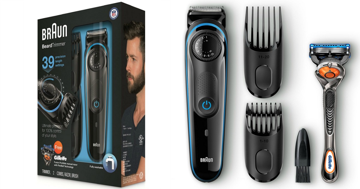 braun beard trimmer set