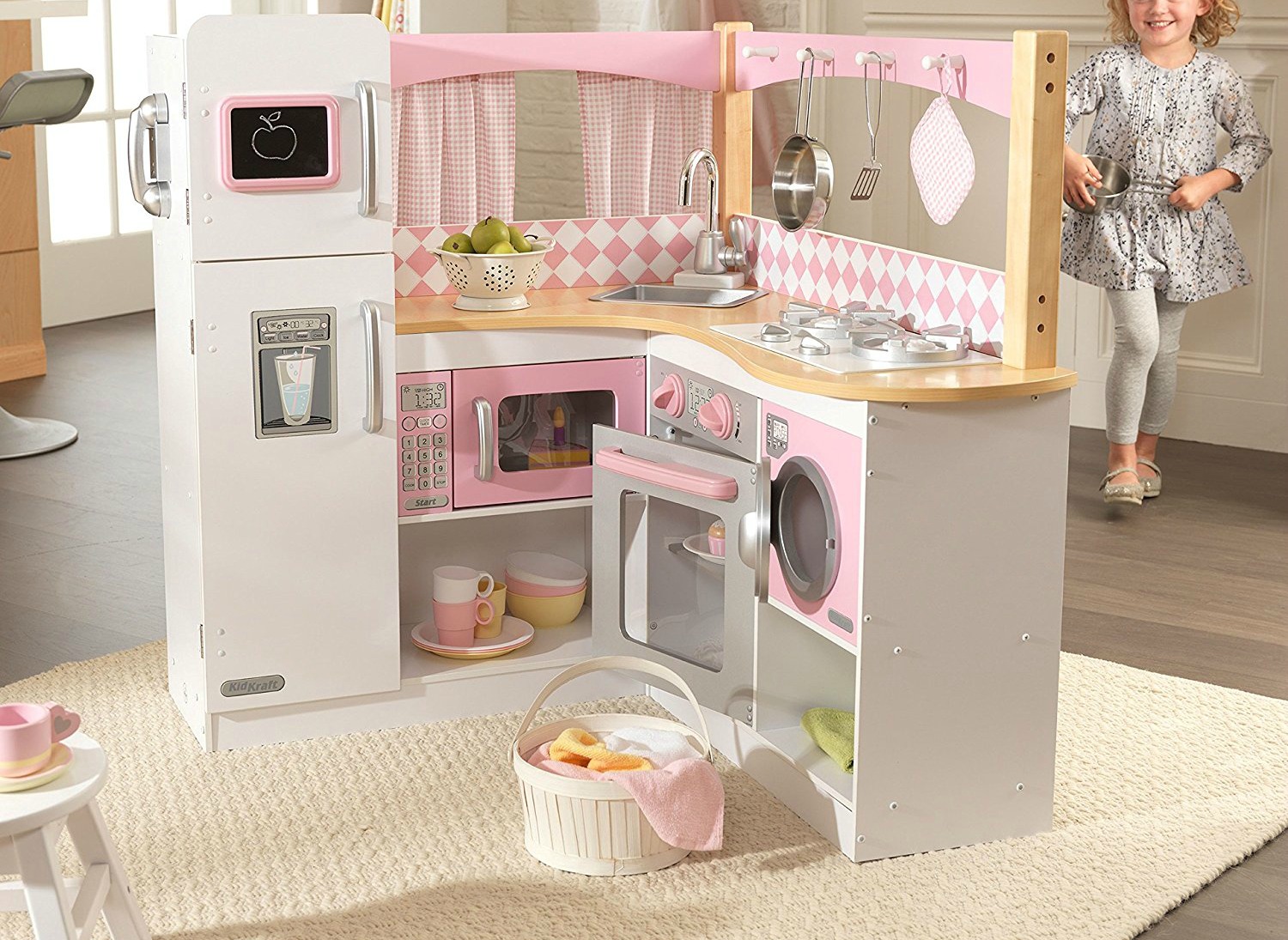 kidkraft ultimate corner play kitchen with light and sound