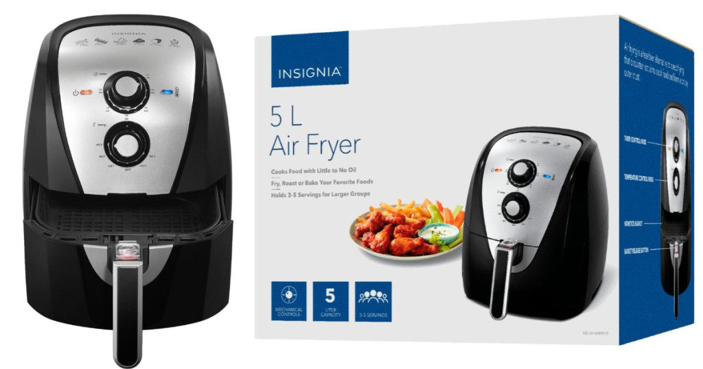 Insignia 5.3Quart Analog Air Fryer 39.99 Shipped (Reg. 99.99