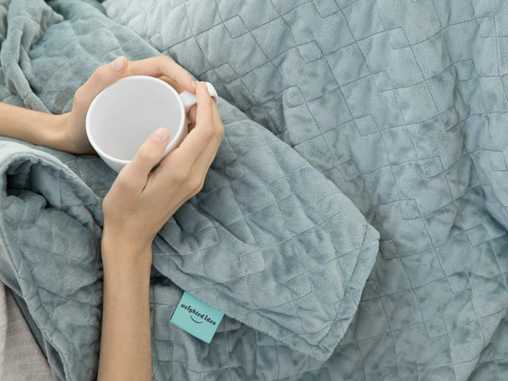 Minky Weighted Blanket $79.68 Shipped - Wheel N Deal Mama