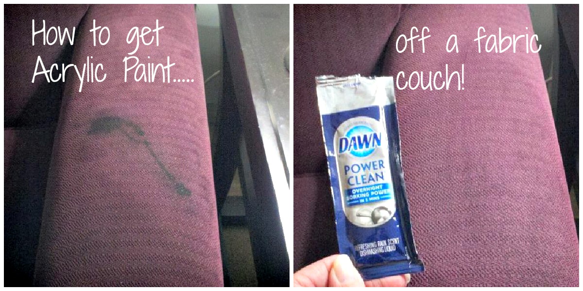 How to get Acrylic Paint off a Fabric Couch Wheel N Deal Mama