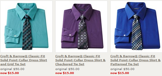 *HOT* Kohls: Men's Dress Shirt + Tie Sets just $12.99 shipped!! (Reg ...