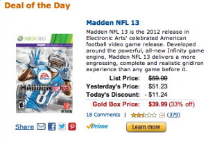 Madden NFL 13 Video Game