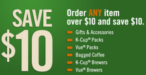 $10 off at Green Mountain