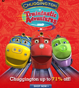 Chuggington up to 71 off All aboard for traintastic toys books and accessories plus a Free Gift.