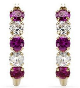Ladies Earrings Designed In 10K Yellow Gold