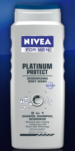 NIVEA for Men Platinum Protect 3-in-1 Body Wash