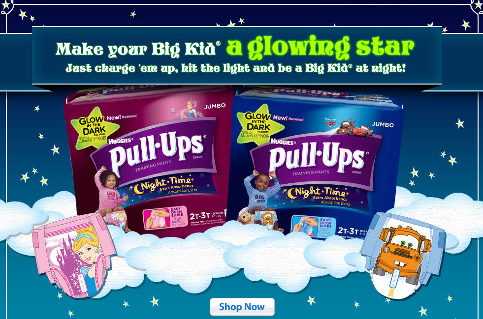 Glow in the Dark PULL-UPS® Night*Time! Enter to win a $100 Walmart Gift  Card! - Wheel N Deal Mama