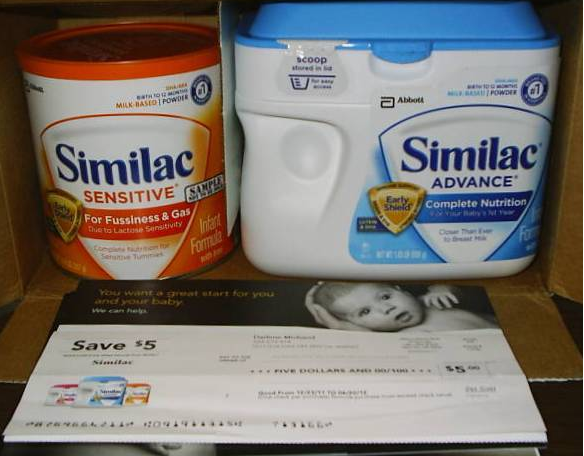  Expired FREE Full Sized Similac Baby Formula Cans Coupons Wheel 