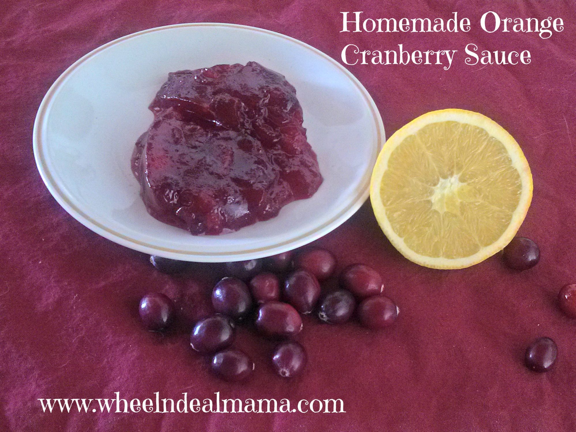 Homemade Cranberry-Orange Sauce
