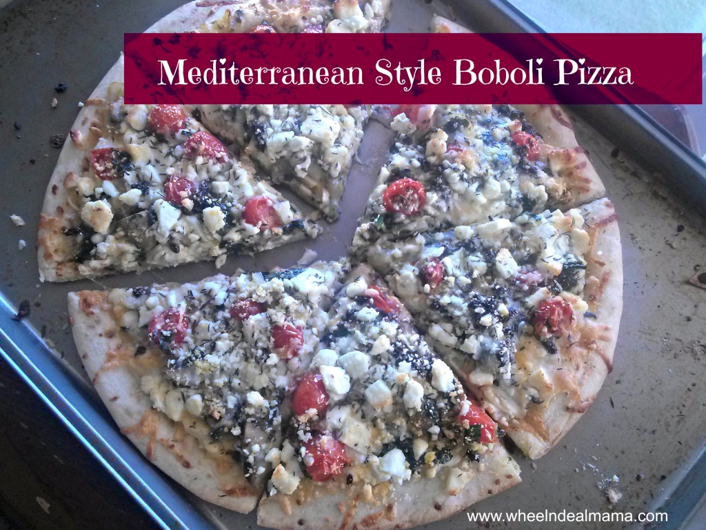 Mediterranean Style Boboli Pizza Recipe Wheel N Deal Mama