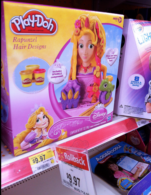 play doh rapunzel hair designs