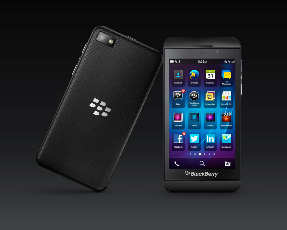 Разблокировка blackberry id z10