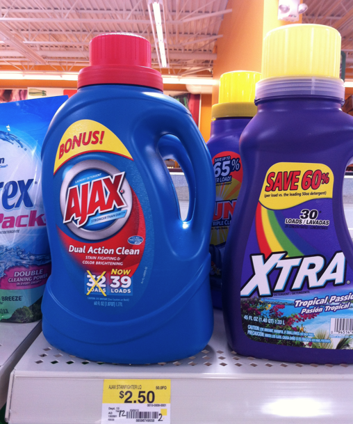 Walmart Ajax Laundry Detergent Only 1 50 Wheel N Deal Mama