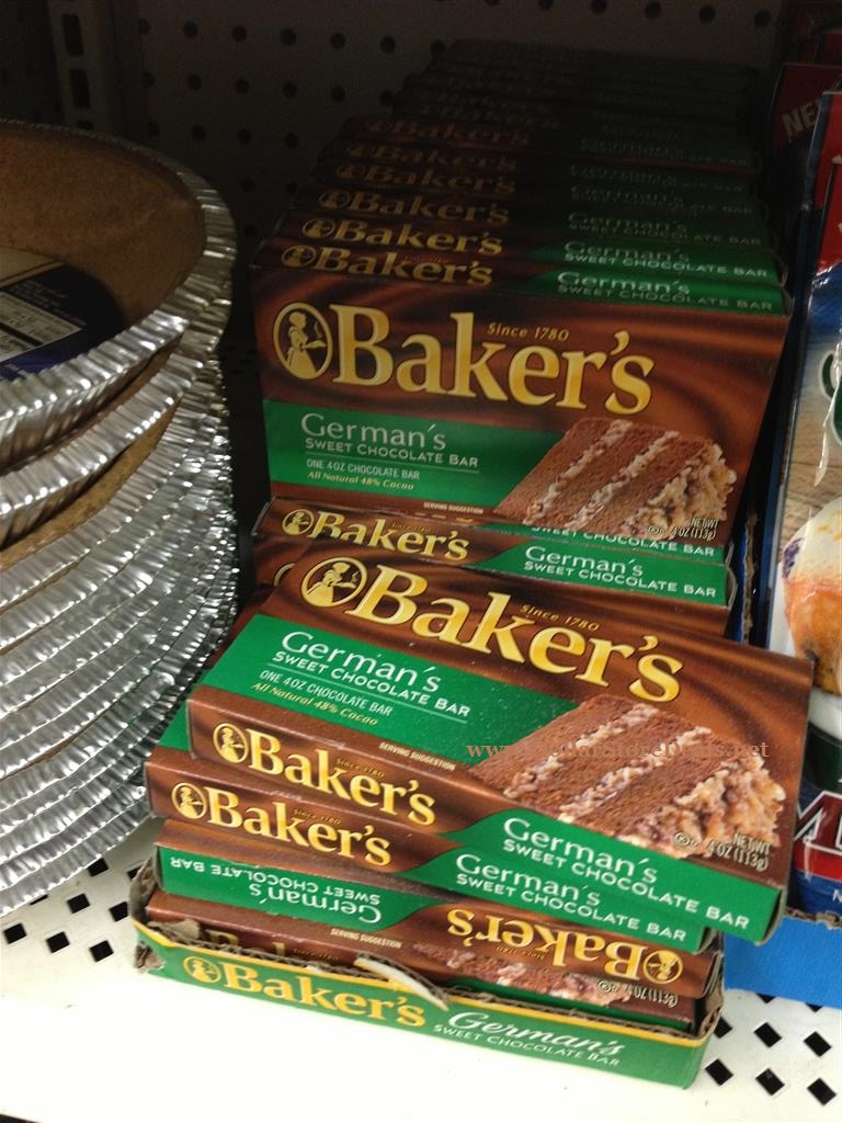 Baker's Chocolate only .50 at Dollar Tree! Wheel N Deal Mama