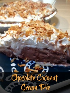 Chocolate Coconut Cream Pie Wheel N Deal Mama