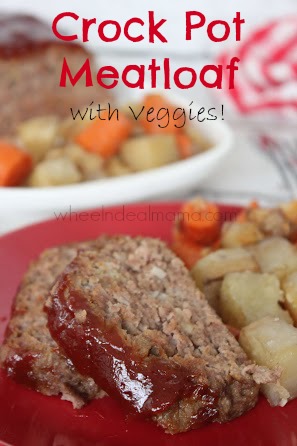 Crock Pot Meatloaf with Veggies - Wheel N Deal Mama