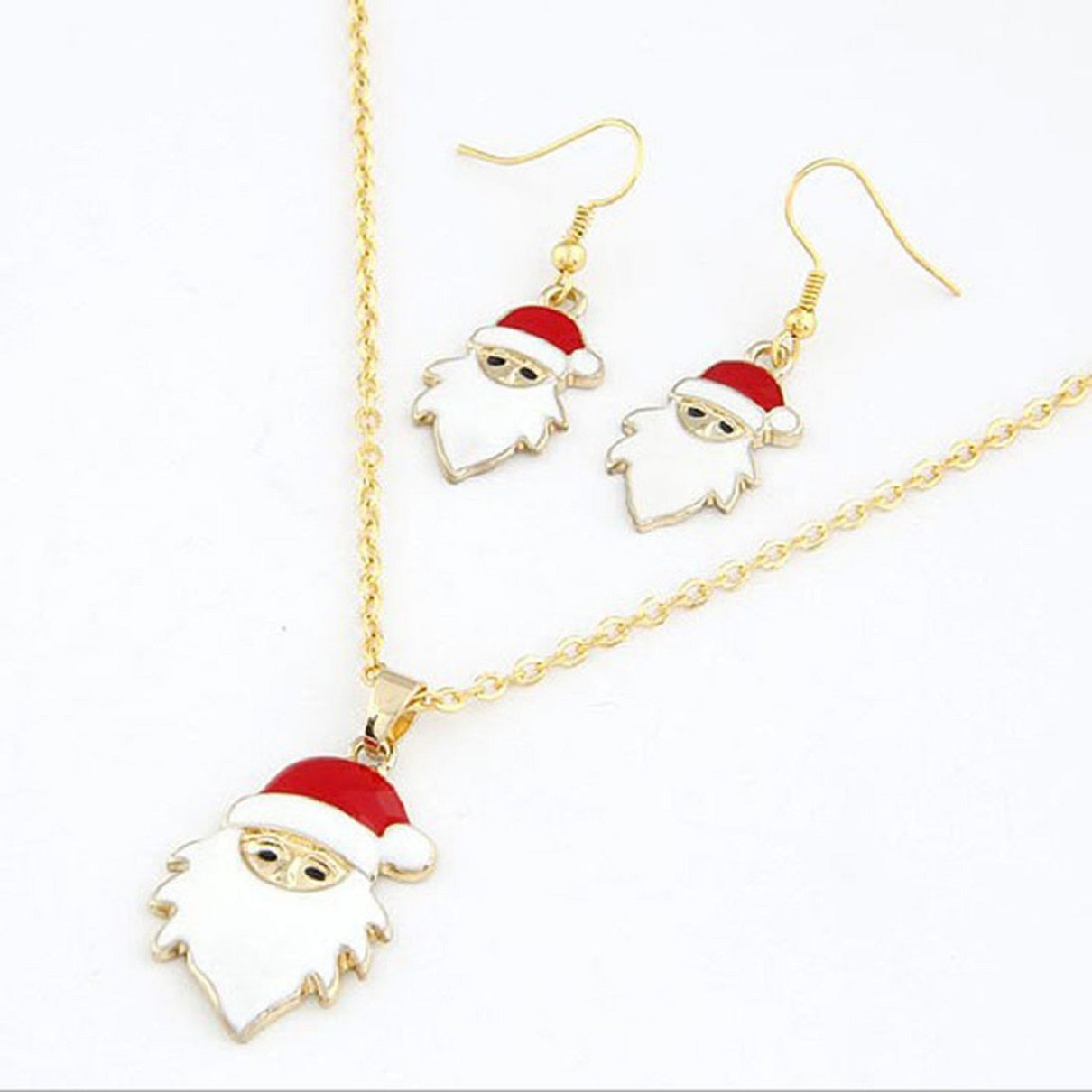 Santa Necklace + Earring Set only $2.69 plus FREE Shipping! - Wheel N ...