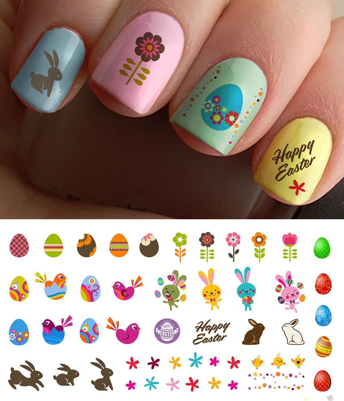 Easter Nail Decals only $4.49 + FREE Shipping! - Wheel N Deal Mama