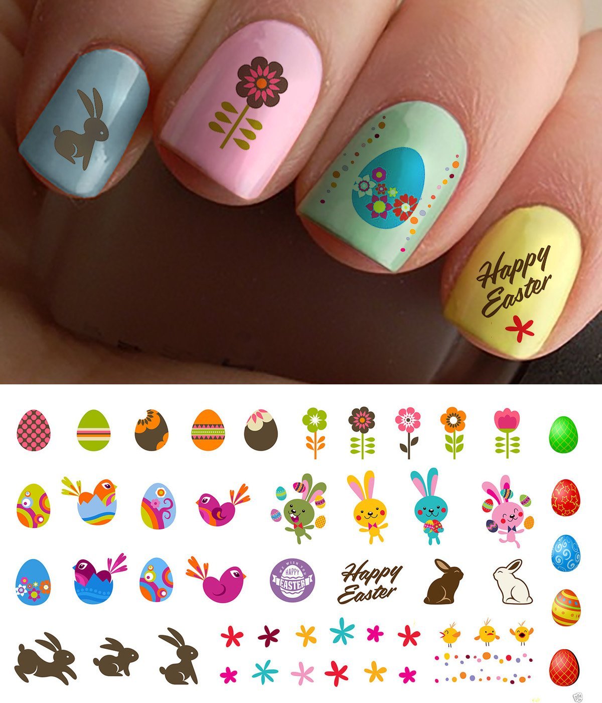 Easter Nail Decals only 4.49 + FREE Shipping! Wheel N Deal Mama