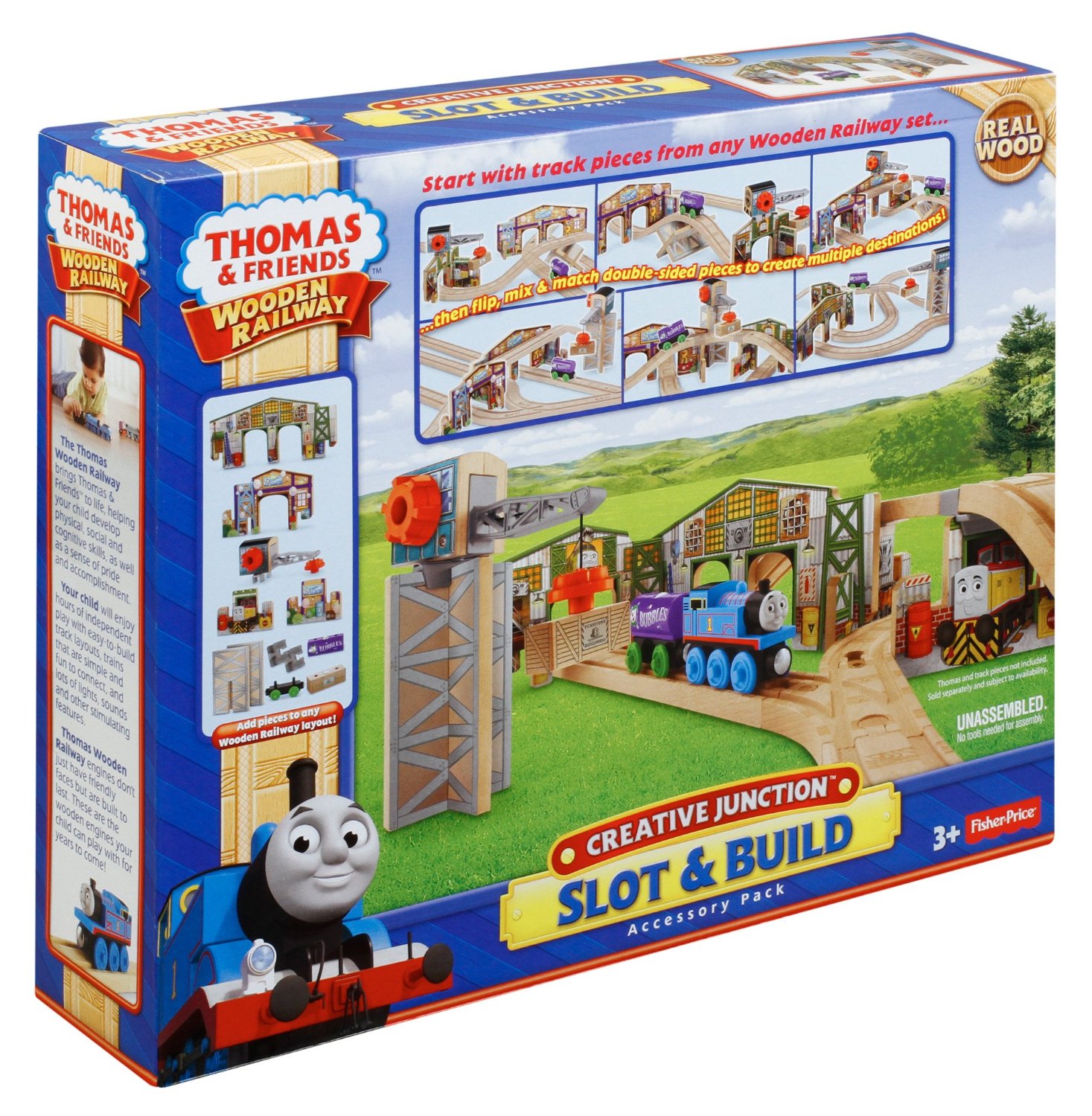 Fisher-Price Thomas & Friends Wooden Railway Creative Junction Slot ...