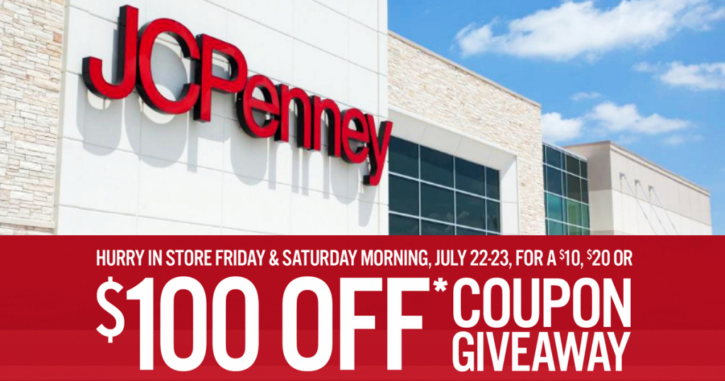 Free 10, 20 or 100 To Spend at JCPenney? Yes, Give Me The Details