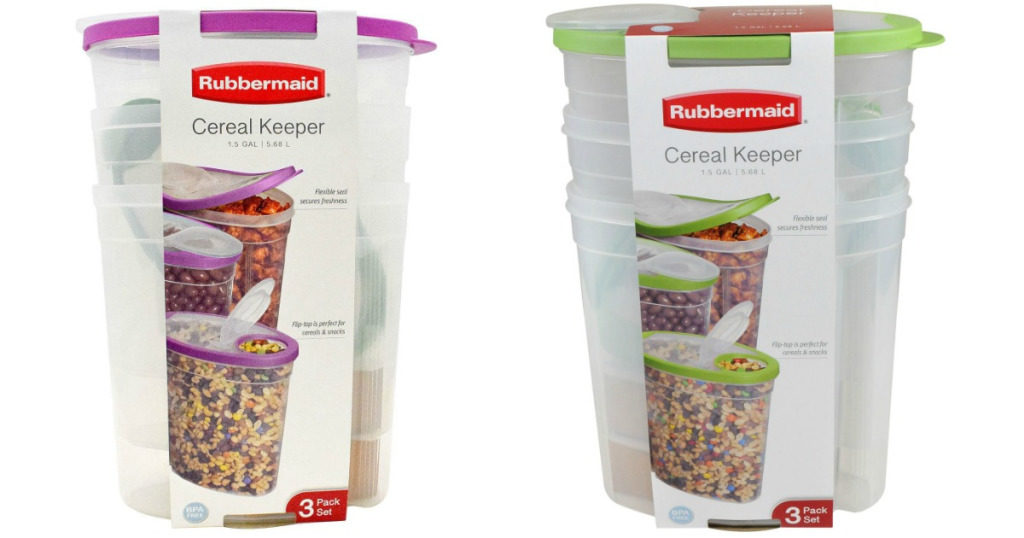 3Pack of Rubbermaid Cereal Keepers 8.98 Wheel N Deal Mama