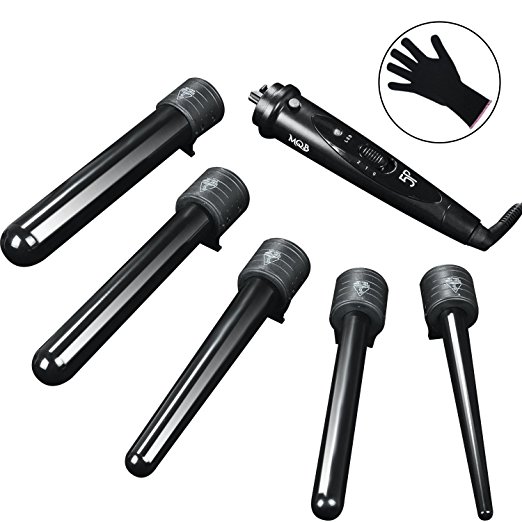 MQB 5 in 1 Curling Iron Wand Set $28.86 Shipped - Wheel N Deal Mama