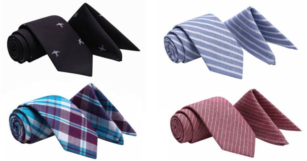 TWO Filthy Etiquette Ties with Matching Pocket Squares $19.98 Shipped ...