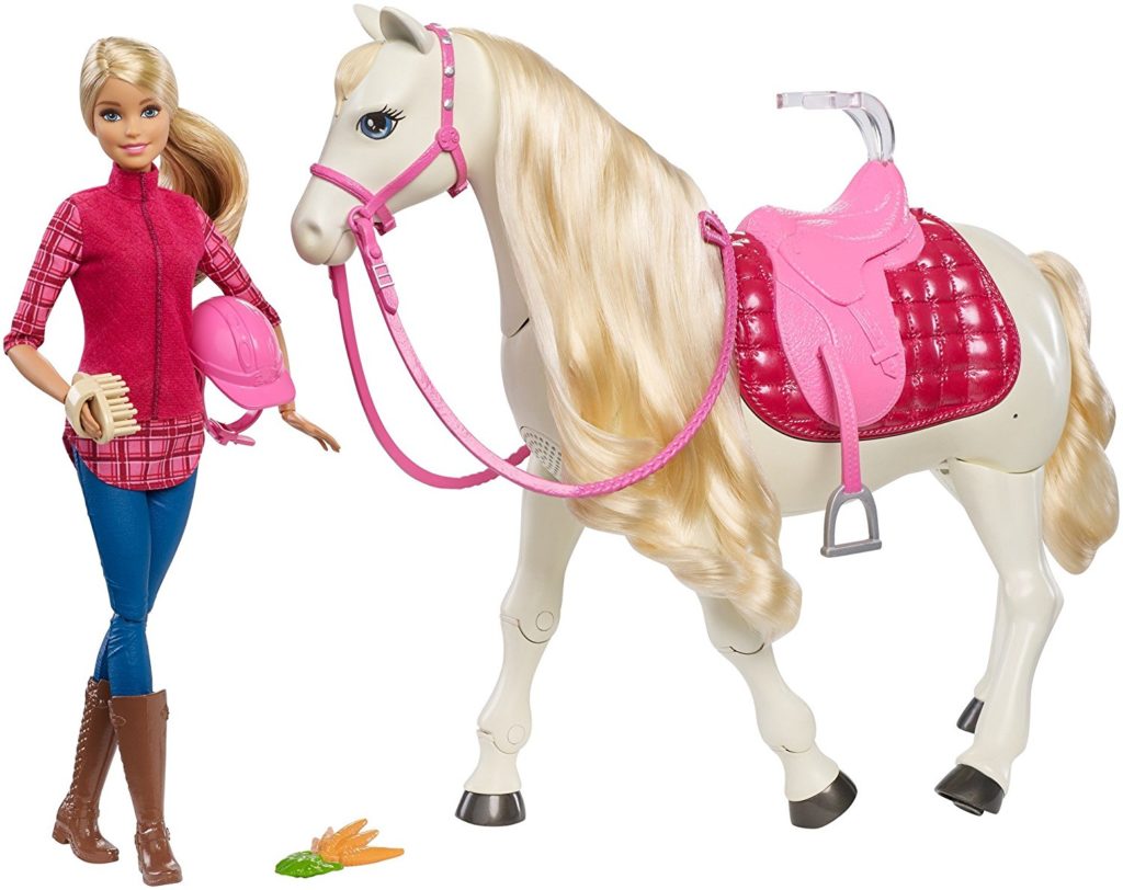 barbie horse moving