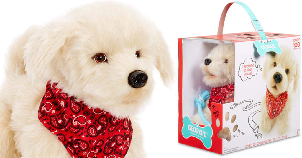 georgie interactive plush electronic puppy