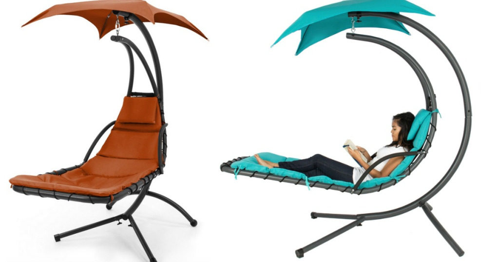 Hanging Chaise Lounger with Canopy 129.99 Shipped (Reg. 399.99