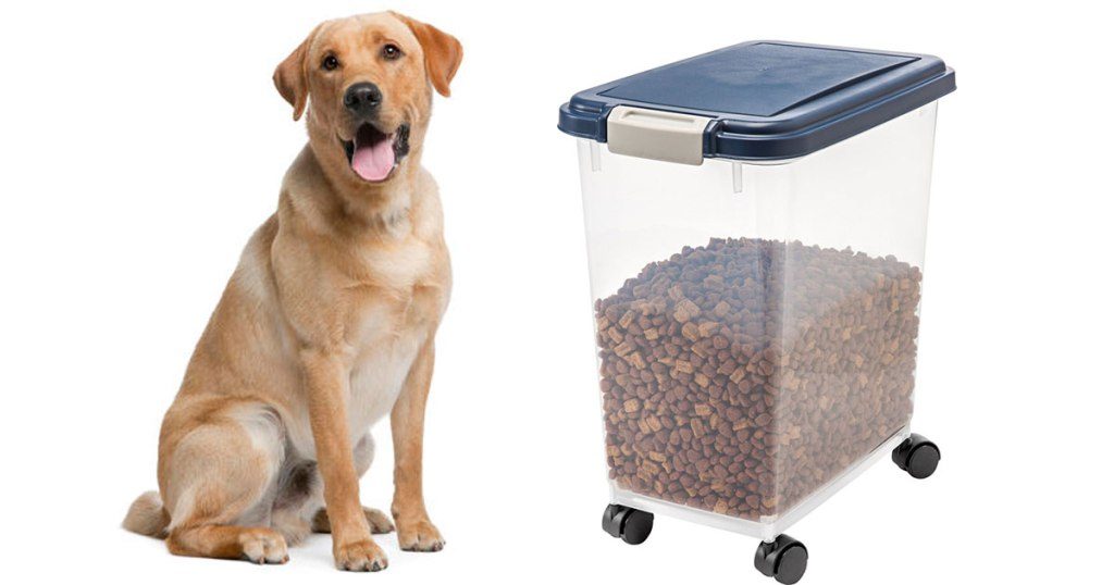 Airtight Pet Food Storage Container w/ Wheels 10.94 Wheel N Deal Mama