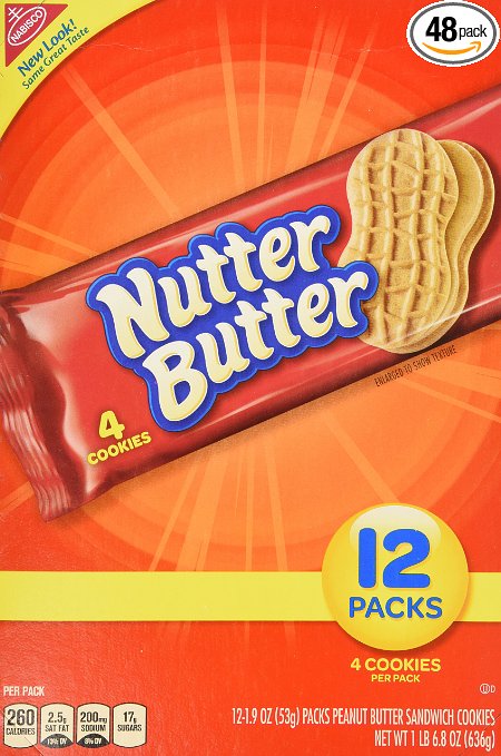 48 Nutter Butter Single Serve Cookie Packs $16.82 Shipped - Wheel N ...