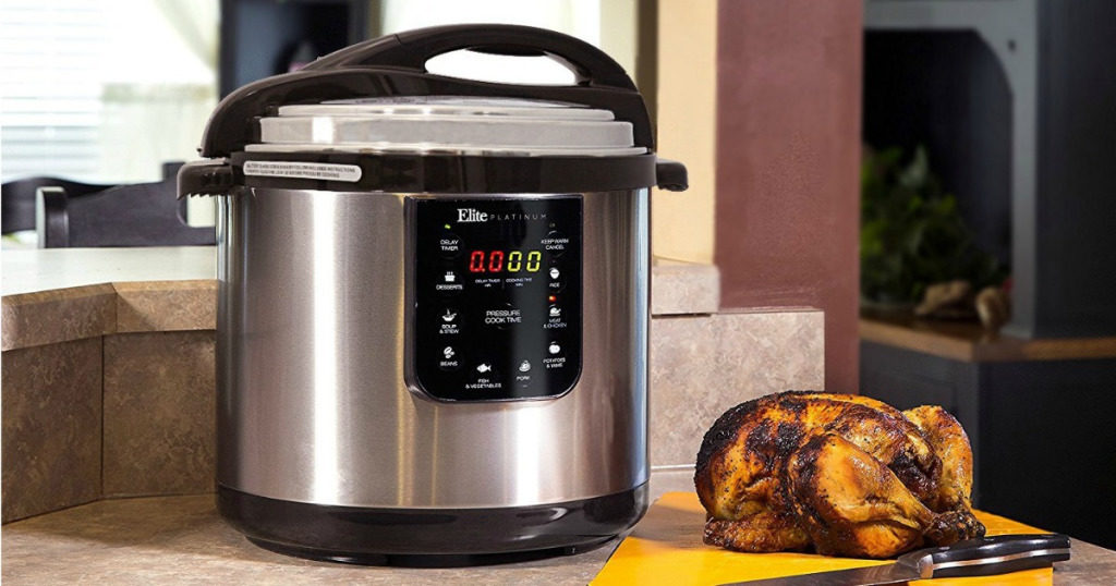 Elite Platinum 10 Quart Pressure Cooker 89.99 Shipped Wheel N Deal Mama